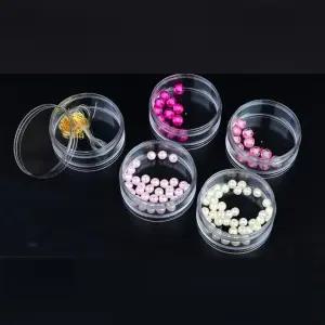 화장품케이스 로션통 크림 보관 투명 원형 대형 5단