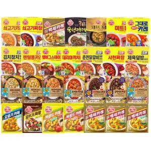 오뚜기 3분 요리 56종 쇠고기카레200g/매운맛 /짜장/햄버그/미트볼/백세카레