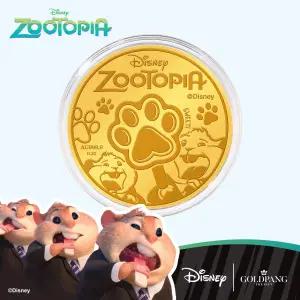 [디즈니] 24k 주토피아 팝시클 발바닥 순금코인 0.2g + 프리미엄 가죽패키지