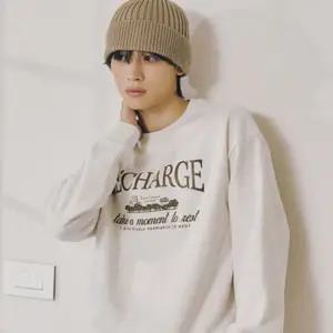 남성 플리스 그래픽 맨투맨 PHF4TR1020