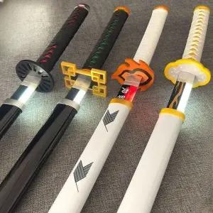 귀멸의칼날 칼 LED 코스튬 무이치로 렌고쿠 요리이치 쿄주로 텐겐 장난감검