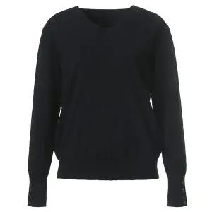 [크레송](하남점)소매단추브이넥니트(NWCFNPD5)