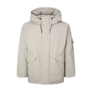 헤지스 남성 25FW [시즌오프][Lightweight] 베이지 구스다운 유틸리티 파카 HZJU5D505I2