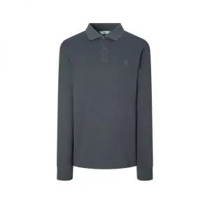 헤지스 남성 WHTS4D432CG 스테디셀러 차콜그레이 단색 면혼방 긴팔카라티셔츠 111283