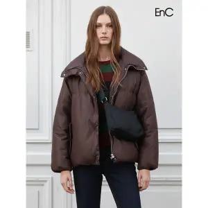 [ENC] 덕파이버 샤이닝 와인 패딩점퍼