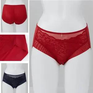 제임스딘 2매입 여성 헴팬티 노라인 맥시 여자삼각팬티 JHWPBB11
