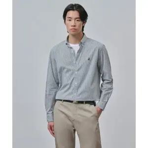 매장정품 빈폴 BEANPOLE MEN [Essential] 플레인 스트라이프 셔츠 그린 BC4764E02M 523150