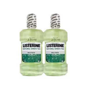 리스테린 구강청결제 내추럴그린티 마일드 750ml x2개