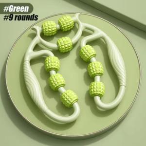 감소 근육통 롤러 위한 허벅지 마사지 1PCS 근육 9휠 팔용 도구 종아리