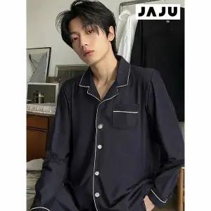 [하프클럽/자주]챠콜 남 소프트필 파자마 세트 J214301102