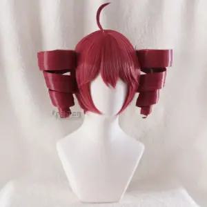 보컬로이드 코스프레 카사네 테토 고열사 B 가발 애니 코스튬 포니테일 캐릭터