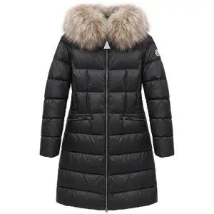 [몽클레르][명품] 몽클레어 BOEDIC 보에딕 로고 패치 후드 퍼 다운 롱패딩 블랙