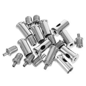 10 피스 와이어 로프 로커 스레드 홀더 클립 울타리 용 패스너 확장기 케이블 탄소강 클램프