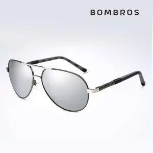 봄브로스 남자 빅사이즈 보잉 편광 선글라스 실버미러