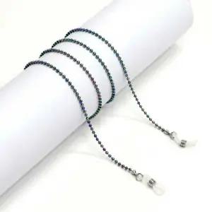 스퀘어 마스크걸이 멀티칼라 안경소품 라운드 안경줄 비즈 겸용 레인보우