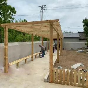 사각정자 한옥정자 정자만들기 조립식 농막 옥상