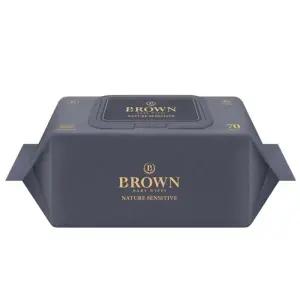 브라운 네이처 센시티브 70매 캡형 40팩 아기물티슈 434710