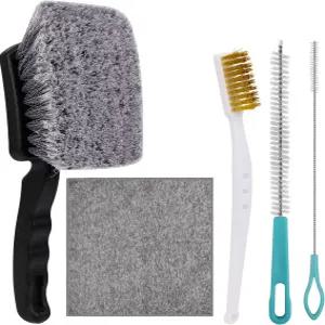 5Pcs 새 목욕 브러시 키트 라베티 1P 하드 실크 브리스틀 클리너 벌새 모이통 청소 스크럽 2P 강철 와이어