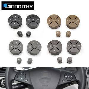 벤츠 호환 C E GLK 클래스 W204 W212 C180 C200 C300용 다기능 스티어링 휠 스위치 컨트롤 버튼 커버