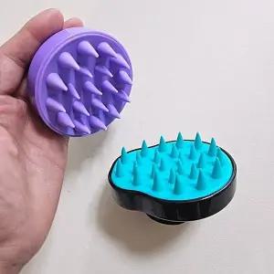 두피 마사지 실리콘 브러쉬 샴푸용 정리 스크럽 용품 (WFJ4YVQ)