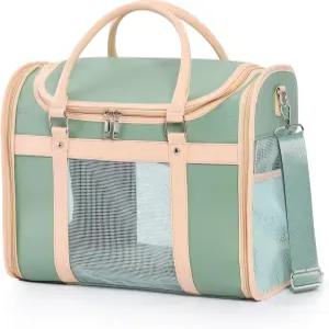 릴리엘라 항공 승인 반려동물 캐리어 백팩 빛 차단 통풍 기능이 있는 방수 PU 접이식 디자인 고양이 및