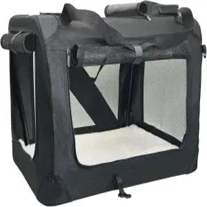 고양이 2마리용 피니 대형 캐리어 24 x17 소프트 도그 상자 접이식 휴대용 애완동물 가방 내구성 통기성