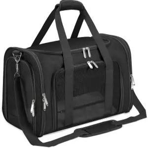 부드러운 면 고양이 /개 /반려동물 캐리어 큰 고양이를 위한 접이식 애완동물 여행 /어깨 스트랩과 탈착식