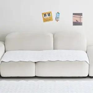 렌징 모달 4인용 워싱 쇼파패드 65x240cm 화이트 소파 커버 덮개 (WFJ5QCV)