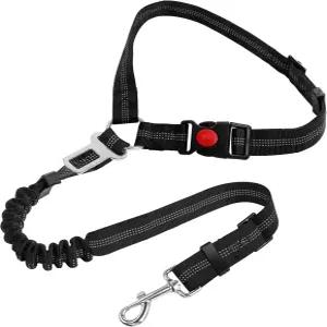 차량용 야오다오 반려견 안전벨트 하네스 탄성 번지 버퍼 헤드레스트로 구속 조절 가능 360° 회전