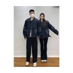 록쉬블몰 남성 바람막이 점퍼 체크 워싱 재킷 봄가을 빈티지 힙합 코트 HO3