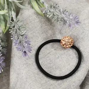 큐빅 헤어끈 피치 뒷머리 밴드 똥머리 여자