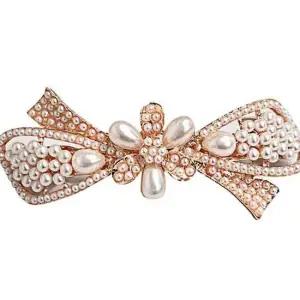 심플 고급 자동 헤어핀 러블리 진주 여성 B