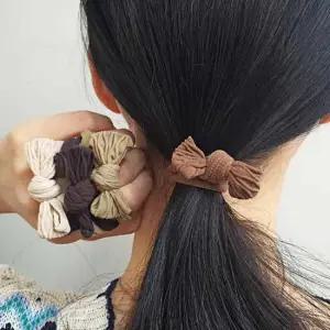 데일리 브라우니 리본머리끈 10P 고무줄 밴드 헤어끈