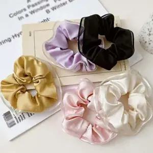 새틴 여성 추천 레이스 똥머리 꾸안꾸 곱창 머리끈 예