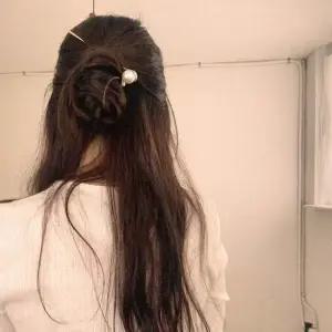 올림머리 진주비녀 1구 뒤꽂이 머리장식 헤어핀