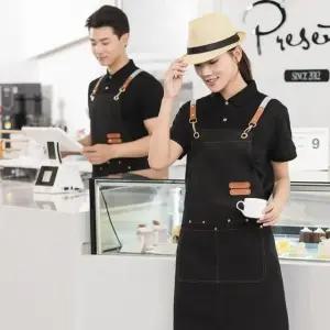 심플 스타일 캔버스 작업용 앞치마 주방 수납 포켓 디자인 (WFJ6DKM)