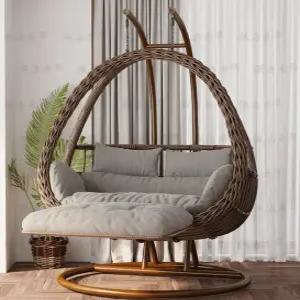 행잉체어 야외 라탄 인테리어 펜션 그네의자 테라스 요람 정원그네 포함 테이블