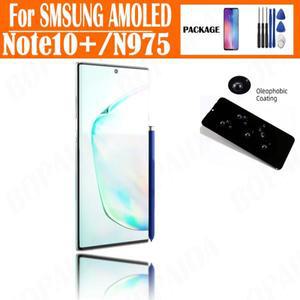 AMOLED 6.8'' 오리지널 디스플레이 노트10용 LCD 터치 스크린 노트 10 플러스 N975 수리 부품