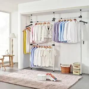 고정식행거 두꺼운봉 3단고정식행거 큰사이즈행거 3단 803모델 (WFJ711A)