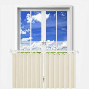 합고블리 짧은 암막 커튼, 2Pcs 18인치 길이의 작은 창문 거실용 방수 밸런스 모던 데코 침실 RV 캠핑카 욕실 지하