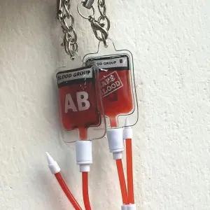 액세사 열쇠고리 가방 헌혈팩 굿즈 백참 참 선 (WFJSQOU)