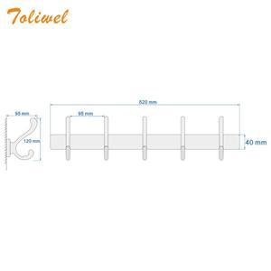 라포식 흰색 로브 후크 벽 마운트 수건 홀더 욕실 액세서리 주최자  옷 걸이 랙