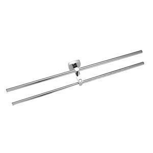 라포식 현대적인  디자인 스테인레스 스틸 욕실 접이식 수건 랙 전기 도금 건 회색 회전 바 천공 설치