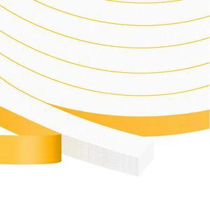 트리시키 강력 접착 도어 풍화 제거 도어용 고밀도 방음 방풍 창문 단열 테이프 자체 폼 개스킷 흰색 1/2 x 13Ft