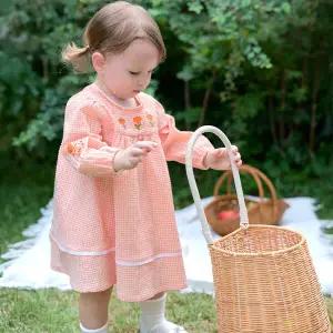 [에뜨와] (26S/S 백일돌선물) 오로라 체크 원피스 07T124007