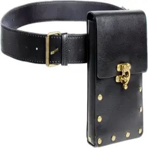 SUMGOGO 레트로 벨트 파우치 여성용 허리 가방 패니 팩 휴대폰 홀더 스팀펑크 중세 르네상스 지갑 의상