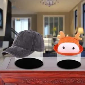 투명 PVC 모자 정리 보관 거치대 전시 받침대 16.5cm (WFK9FAW)