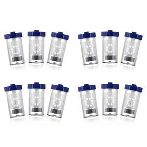 과산화 수소 콘택트 렌즈 케이스 클리너 눈 공막 뻣뻣한 클립 세척기 휴대용 12 개