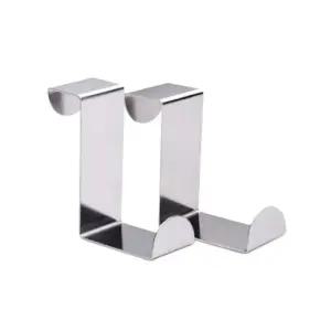 스텐 후크 다용도 거치대 2PCS 실버 문걸이 옷걸이 매직 (WFK9WPI)