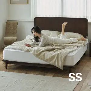 [상일리베가구]빈센트 2100 원목 침대 슈퍼싱글 (본넬SS 매트포함)